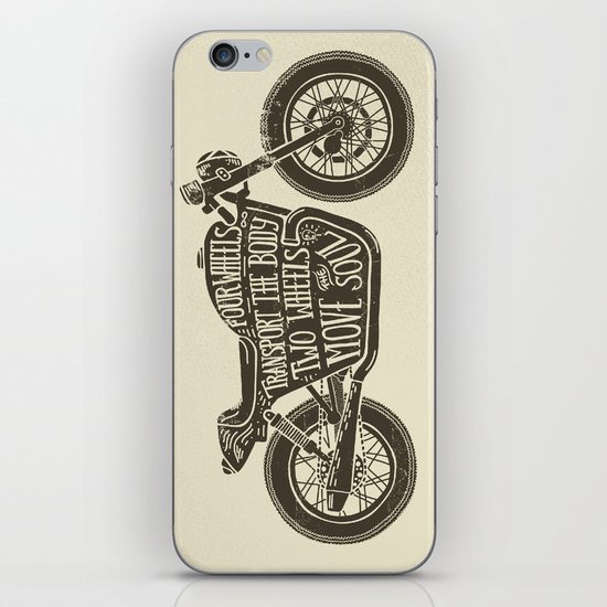 Two wheels move the soul iPhone & iPod Skin