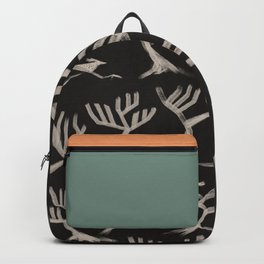 Desert Series - Roadrunner 1 Backpack | Brushstrokes, Desert, Acrylic, Curated, Pattern, Nature, Illustration, Blackandwhite, Graphicdesign, Bold 