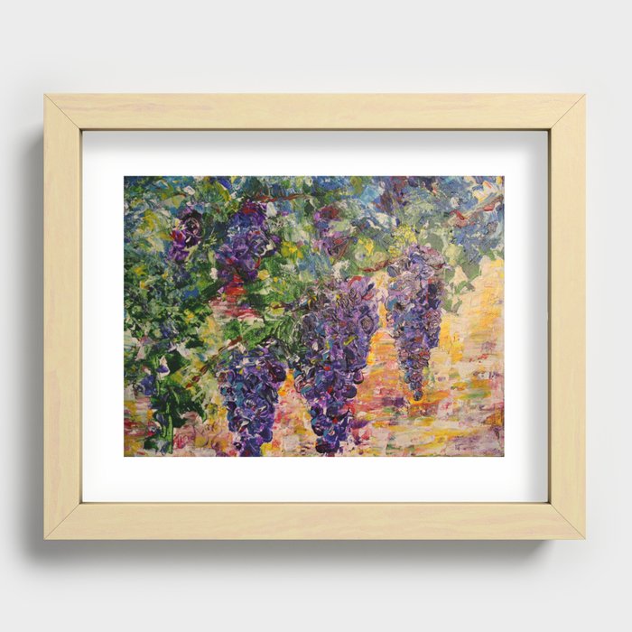 Grapes on the Vine Recessed Framed Print