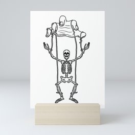 Skeleton Puppet Mini Art Print