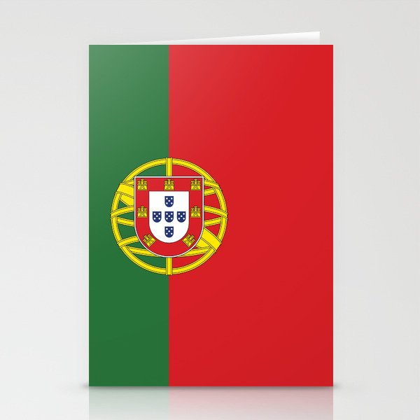 Portugal Flag Print Portuguese Country Pride Patriotic Pattern Stationery Cards