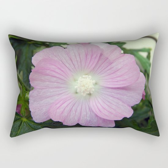 Pink Musk Mallow Rectangular Pillow