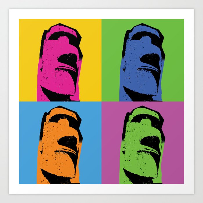 Moai Wall Art 