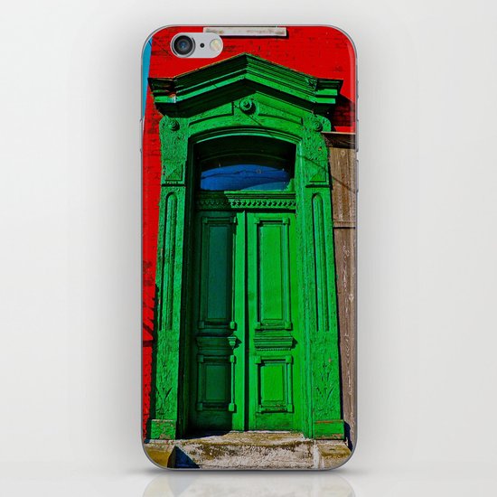 The Old Green Door iPhone & iPod Skin