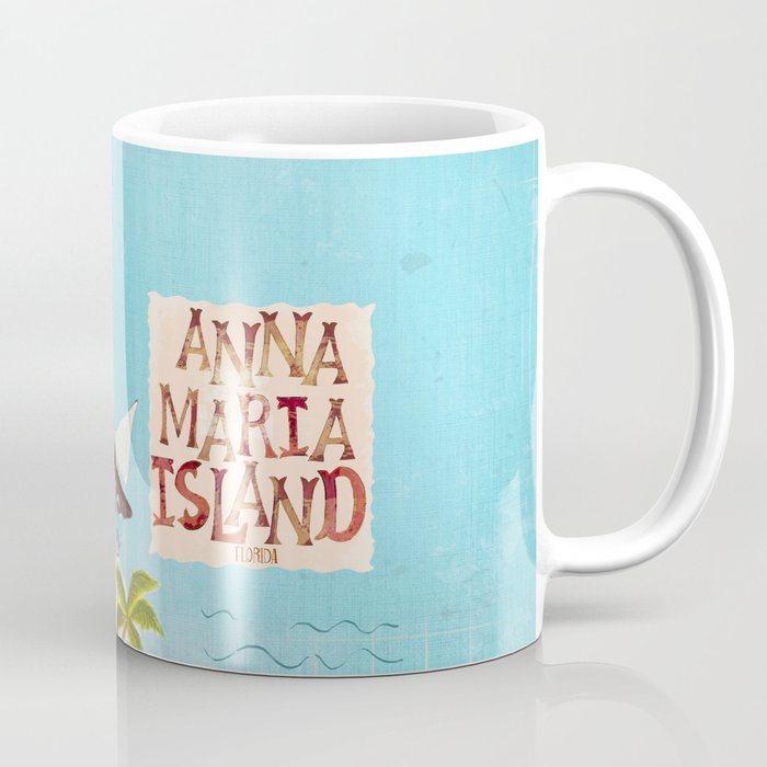 Anna Maria Island Map Coffee Mug