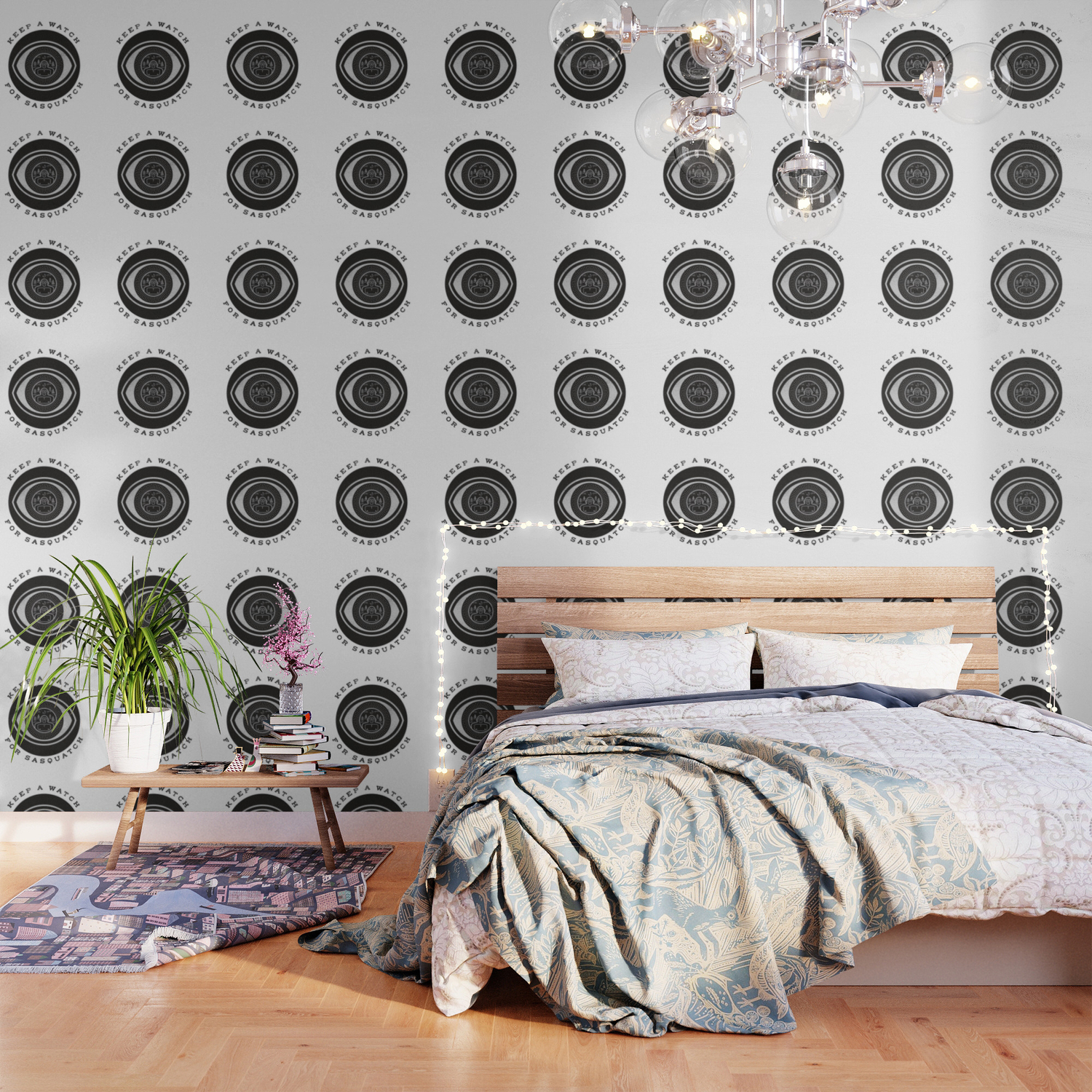 Keep A Watch For Sasquatch Wallpaper By Wharton Society6