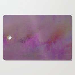 Abstract violet watercolor semi circles Cutting Board