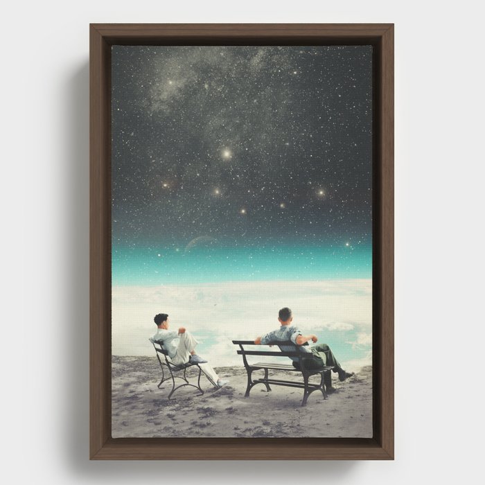 You Were There, in my Deepest Silence Framed Canvas
