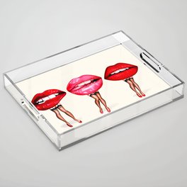 Lip Pin-Ups Acrylic Tray