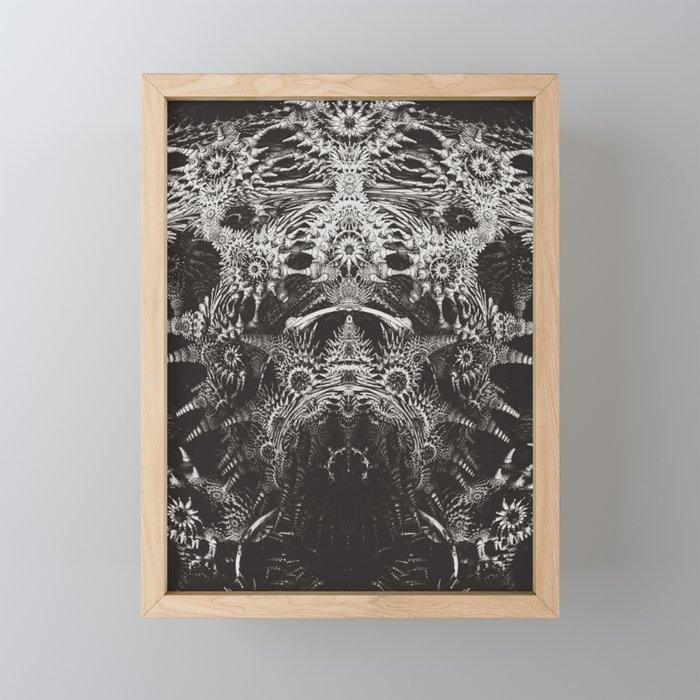 Emperor Black White Abstract Framed Mini Art Print By Lovefi Emperor Black White Abstract Framed Mini Art Print By Lovefi
