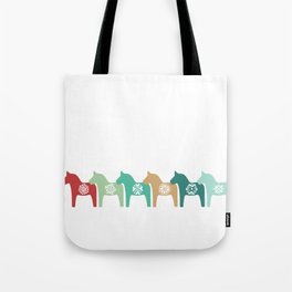 Dala Horses Tote Bag