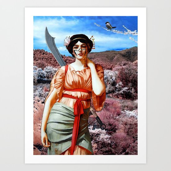 Sakura Boxer Art Print