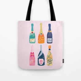 Champagne Bottles - Pink Ver. Tote Bag
