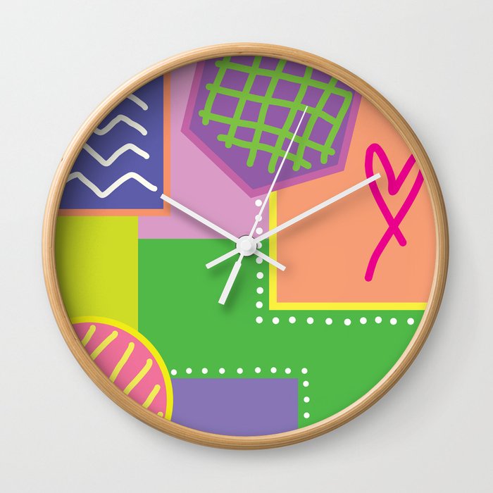 Party time abstract Wall Clock