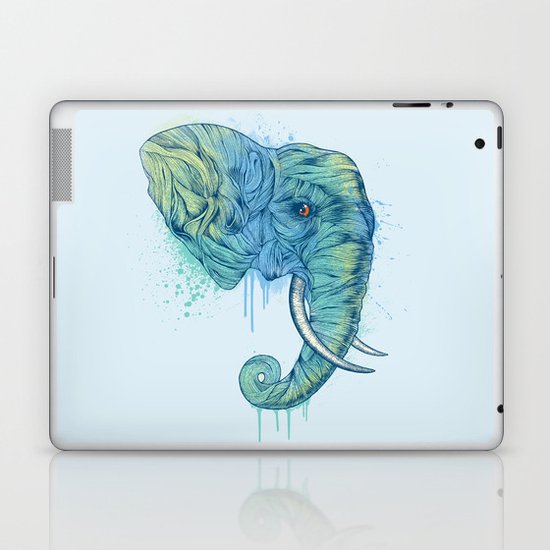 Elephant Portrait Laptop & iPad Skin