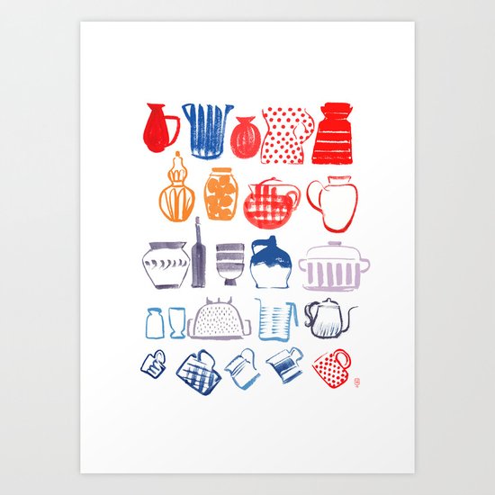 in my kitchen Art Print