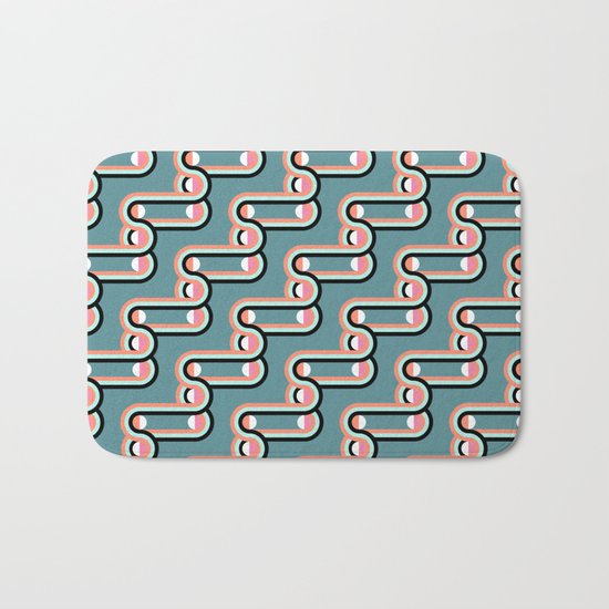 UNCHAINED PATTERN (abstract geometric) Bath Mat