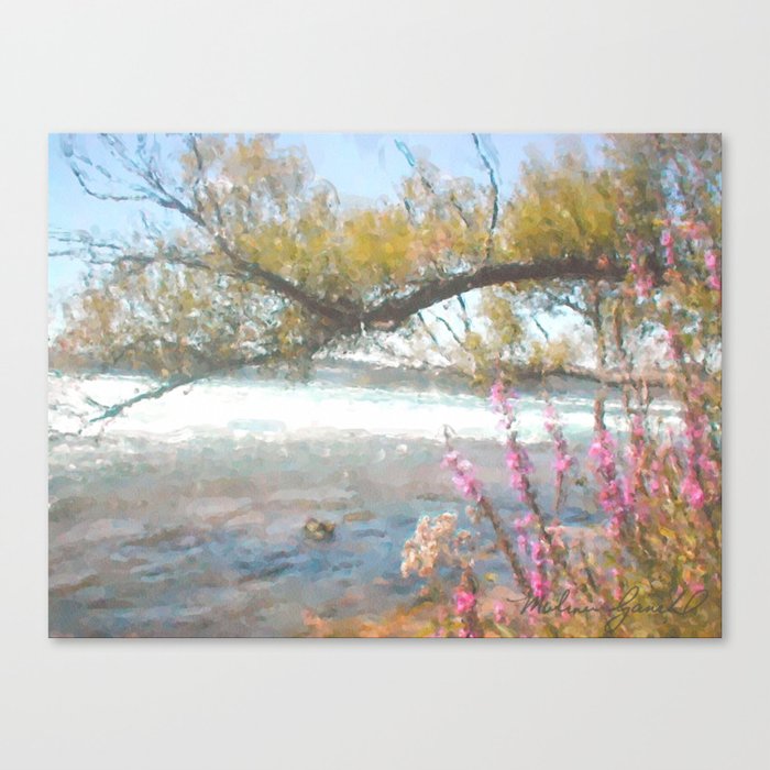 By the River Canvas Print