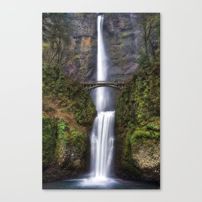 "Multnomah Majesty" - Oregon's favorite waterfall Canvas Print