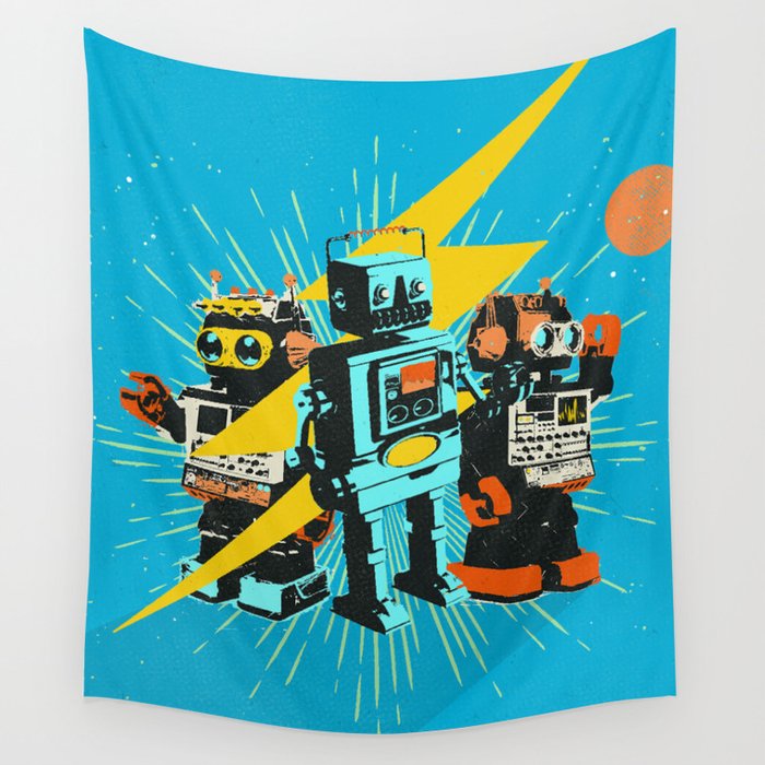 ROBOT WORLD Wall Tapestry