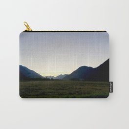 Tranquil mountains dusk Carry-All Pouch | Nature, Tranquility, Evening, View, Vista, Wilderness, Scenic, Mountains, Plateau, Pemberton 