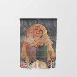 COSMIC DOLLY Analog Mixed Media Collage Wall Hanging