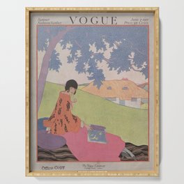 Vintage Magazine Cover - June 1917 - Reading Serving Tray