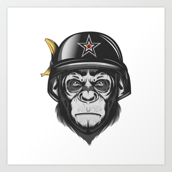 Monkey Art Print