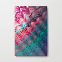 Pretty wave colors Metal Print