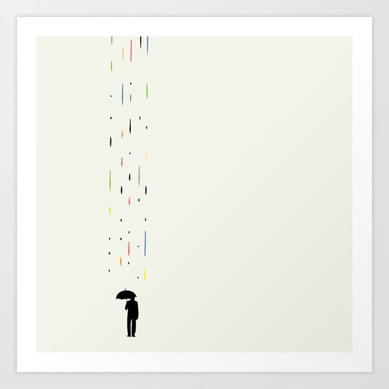 Mr Rain Art Print