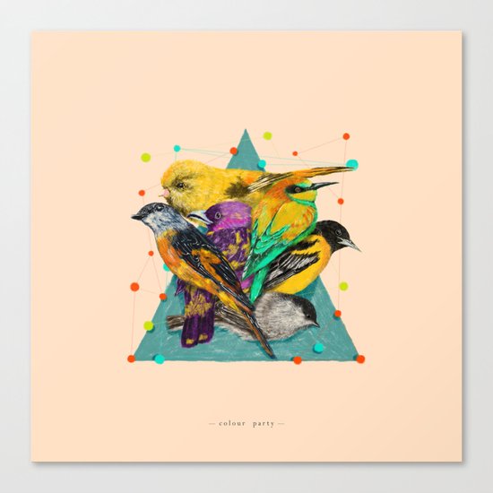 Colour Party Canvas Print