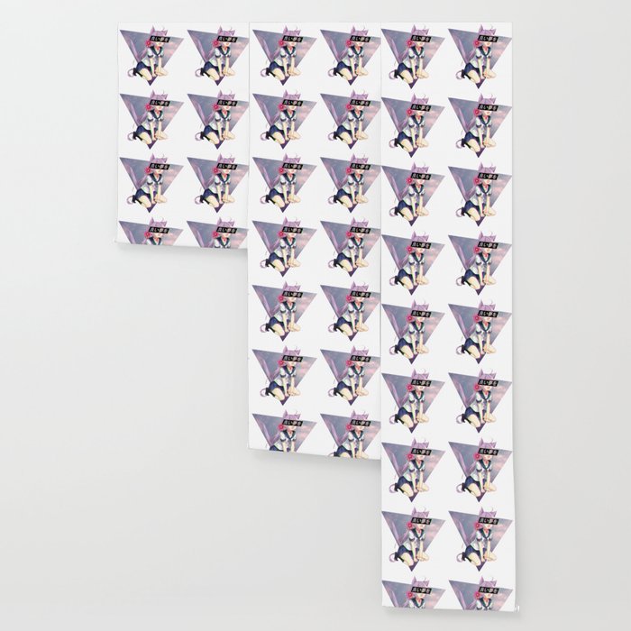 Cat Girl Neko Glitch Sad Japanese Anime Aesthetic Wallpaper By Poser Boy Society6