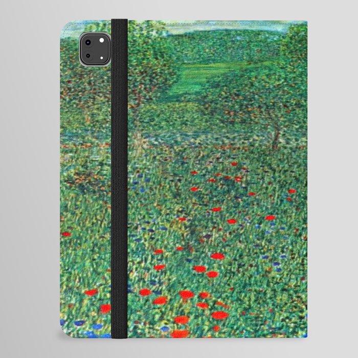 Gustav Klimt , Orchard or Field of flowers 1905 iPad Folio Case