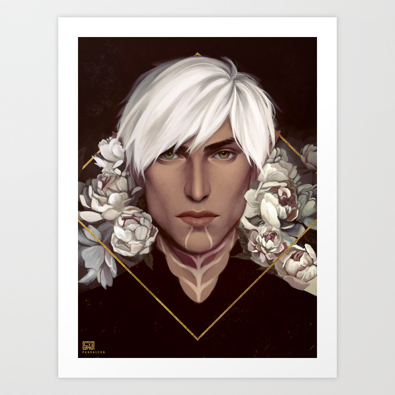 Dragon Age 2 Fenris Art Print By Pandaleon Society6 Durante la quest solo del terzo atto scoprira che il suo vero nome e leto. dragon age 2 fenris art print by pandaleon