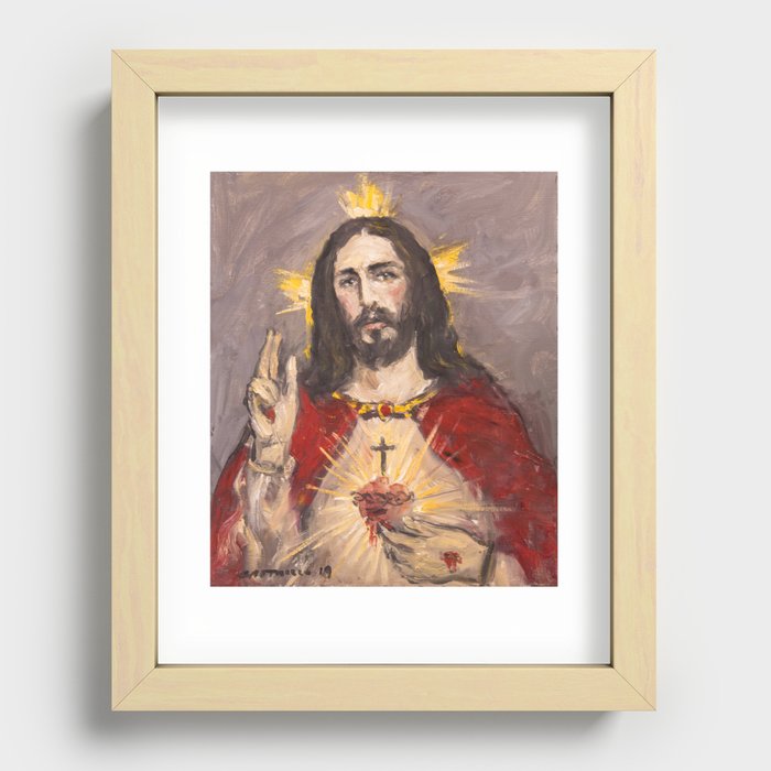 Cor Jesu Sacratissimum IV Recessed Framed Print
