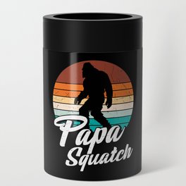 Papa Squatch Funny Vintage Sasquatch Can Cooler