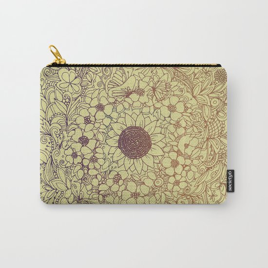 Flower circle Carry-All Pouch