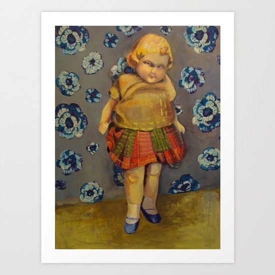Blue-eyed Mary Art Print