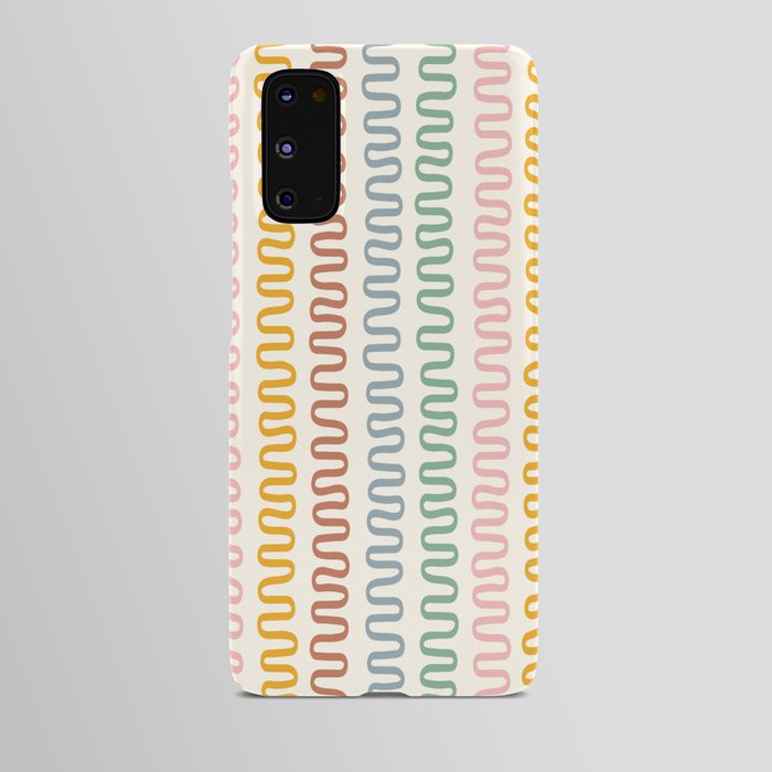 Abstract Shapes 262 in Retro Tones (Snake Pattern Abstraction) Android Case