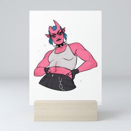 Lux Halfbody (transparent) Mini Art Print