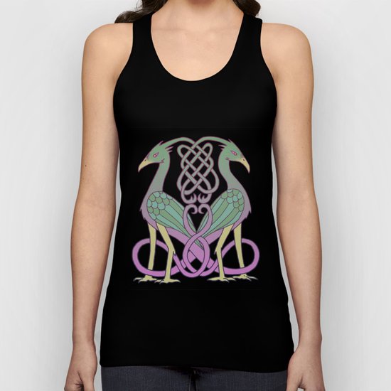 Celtic Knot Birds Unisex Tank Top
