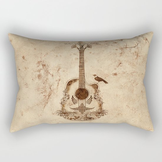 The Guitar's Song Rectangular Pillow