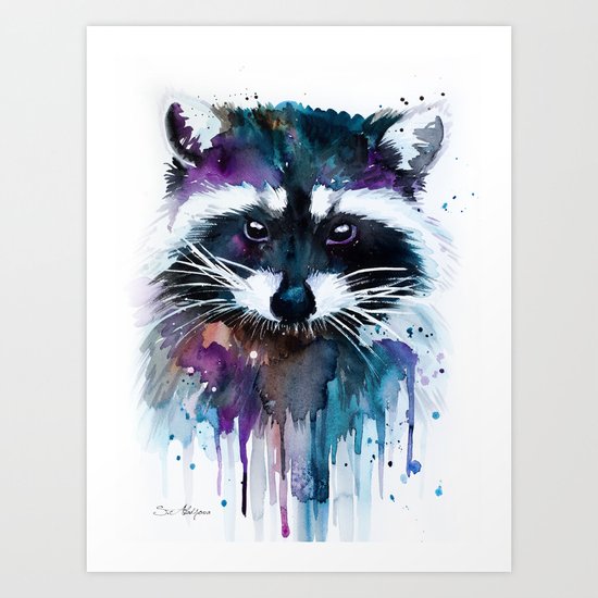 Raccoon Art Print