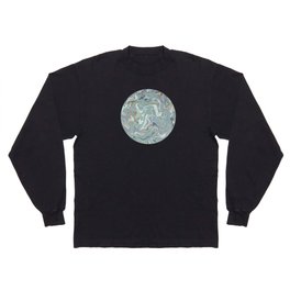Abstract sea glass with glitter  Long Sleeve T-shirt
