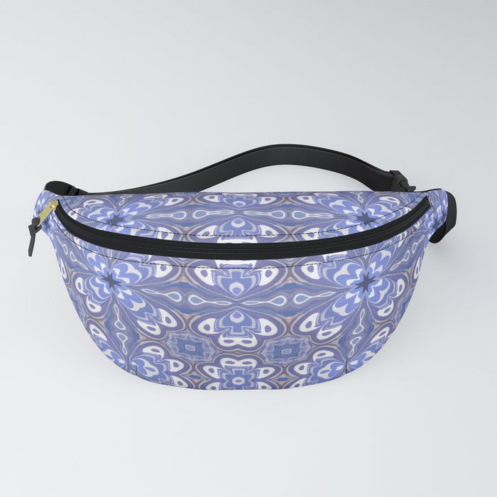 Celebrating Periwinkle Blue Digital Symmetrical Pattern  Fanny Pack