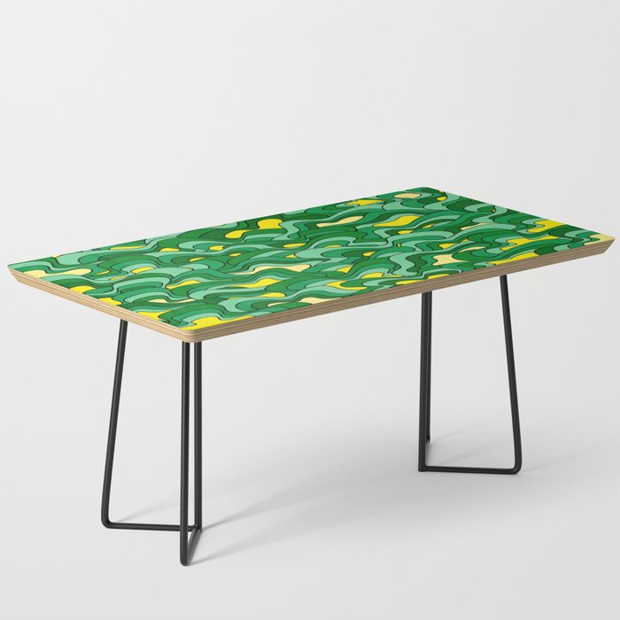 Abstract pattern - yellow and green. Coffee Table