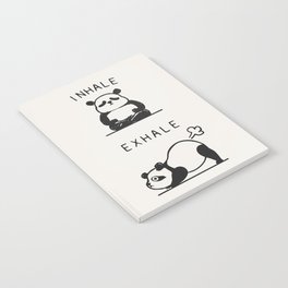 Inhale Exhale Panda Notebook