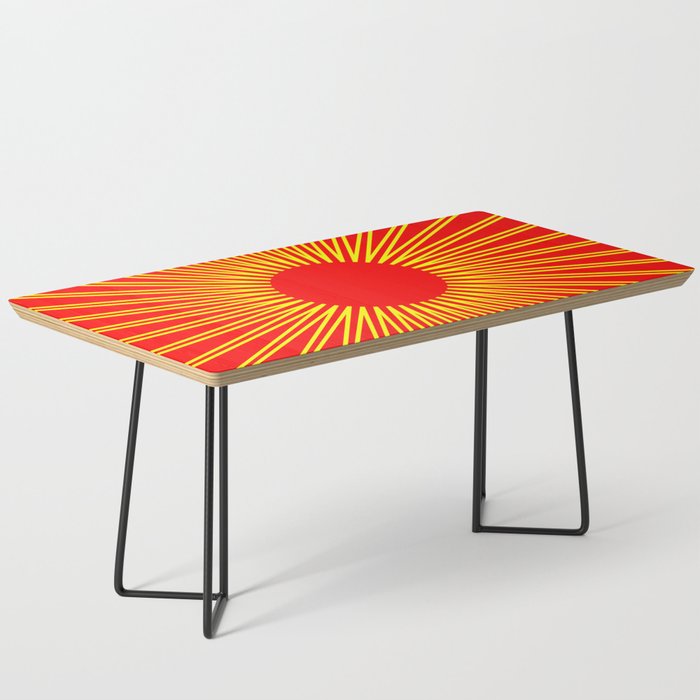 sun with red background Coffee Table