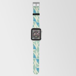 Geometric Retro Twist - Blue Apple Watch Band