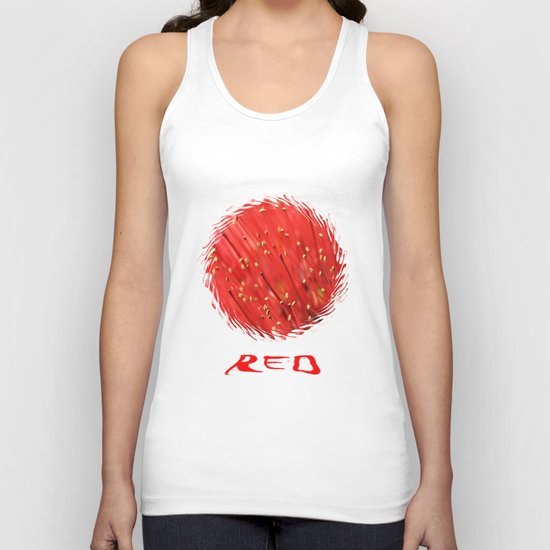 Red & Hairy Unisex Tank Top